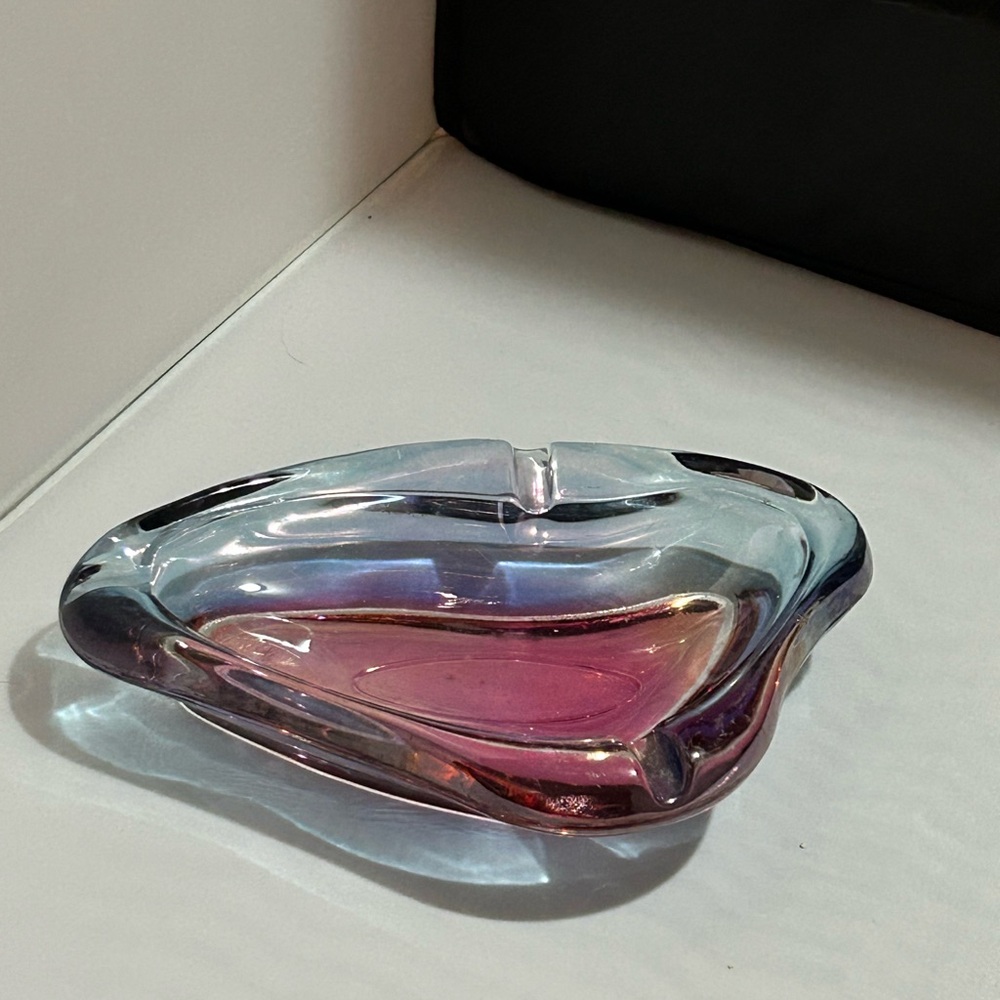 MCM iridescent ash tray.